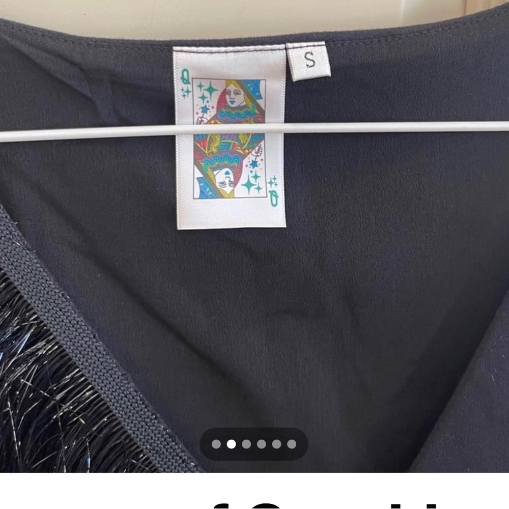 QUEEN OF SPARKLES SIZE SMALL BLACK WHITE AND RED  BRAND NEW